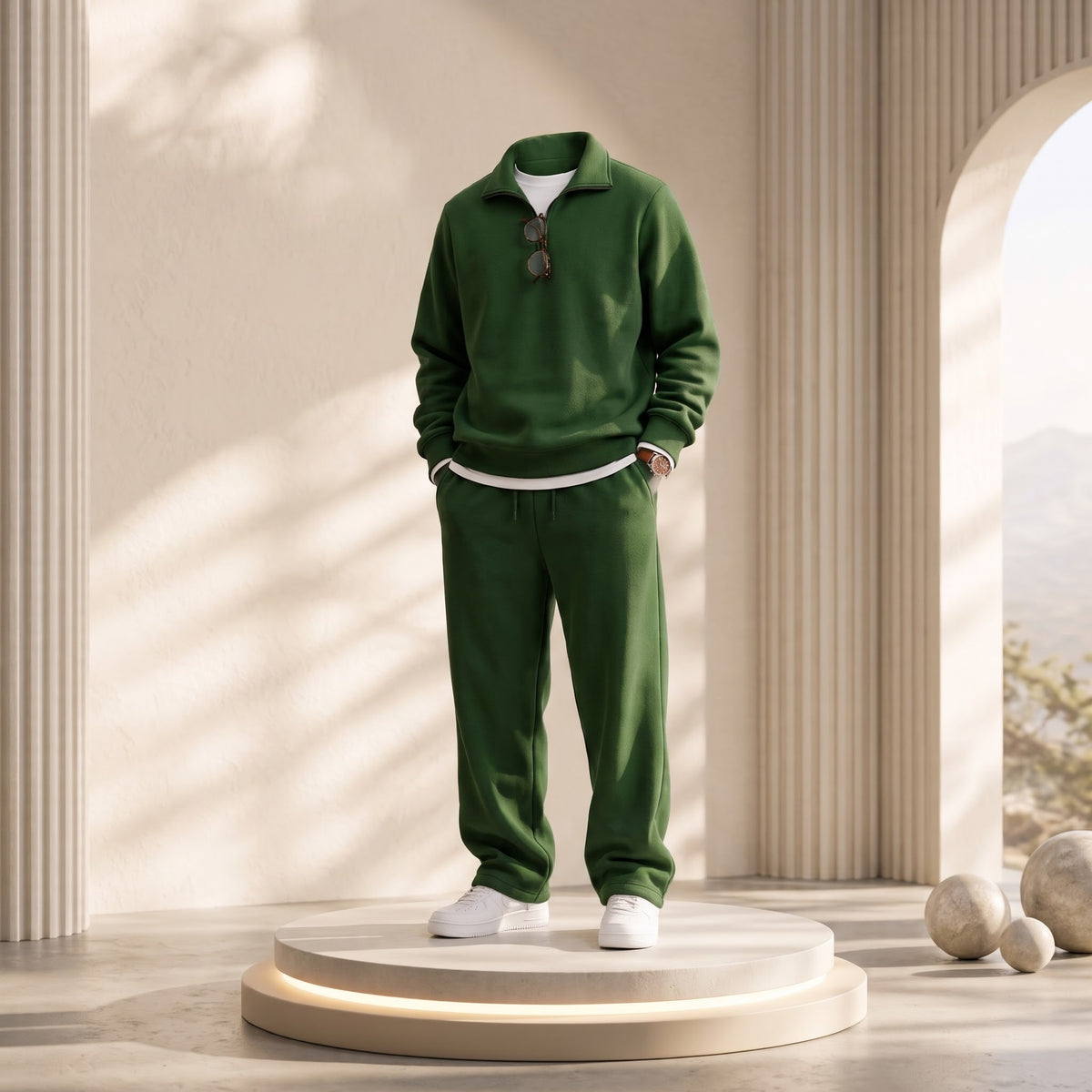 OLD MONEY HALF ZIP