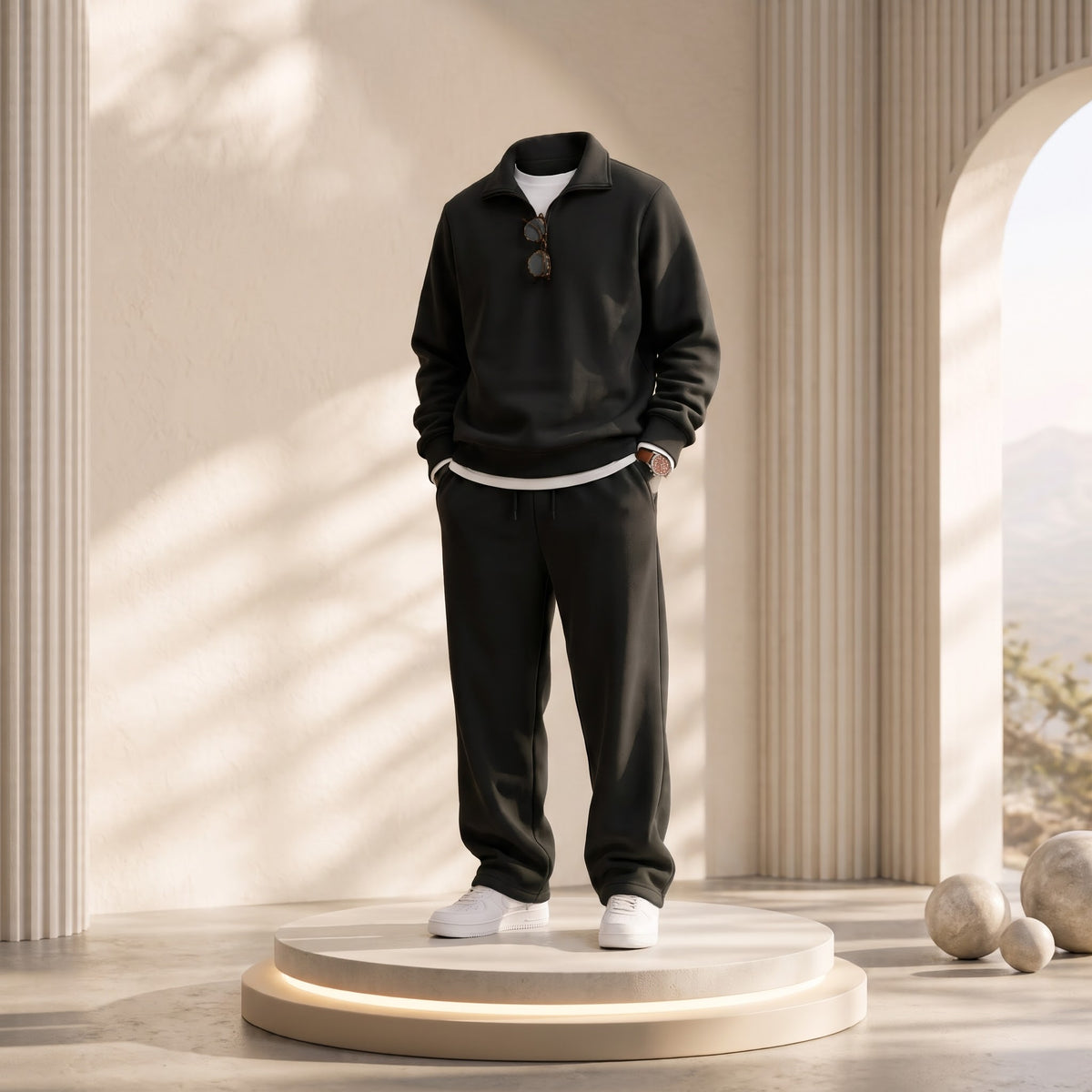 OLD MONEY HALF ZIP